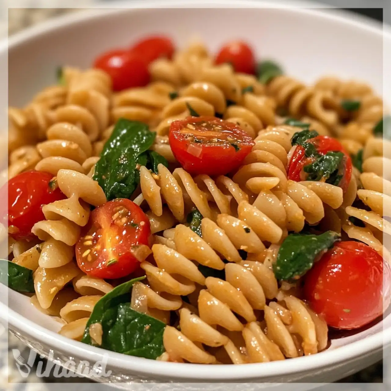 Pasta vegana con pomodorini e spinaci scopri la ricetta!
