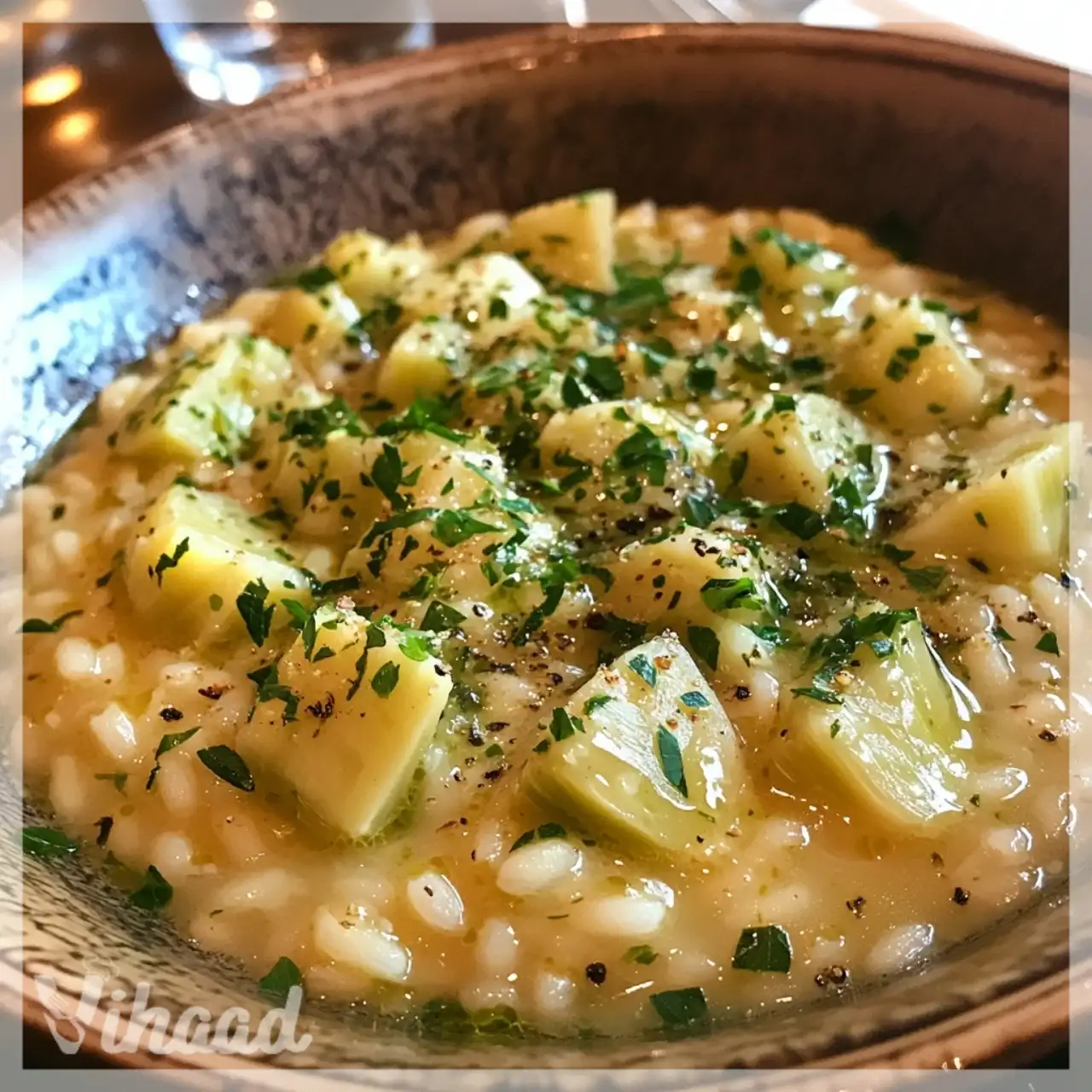 Risotto with Artichoke Stems scopri la ricetta perfetta!