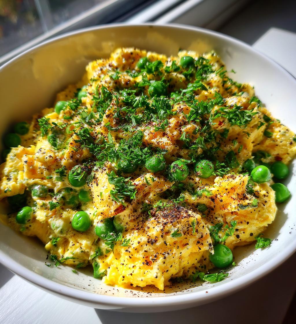 ricette con uova e piselli