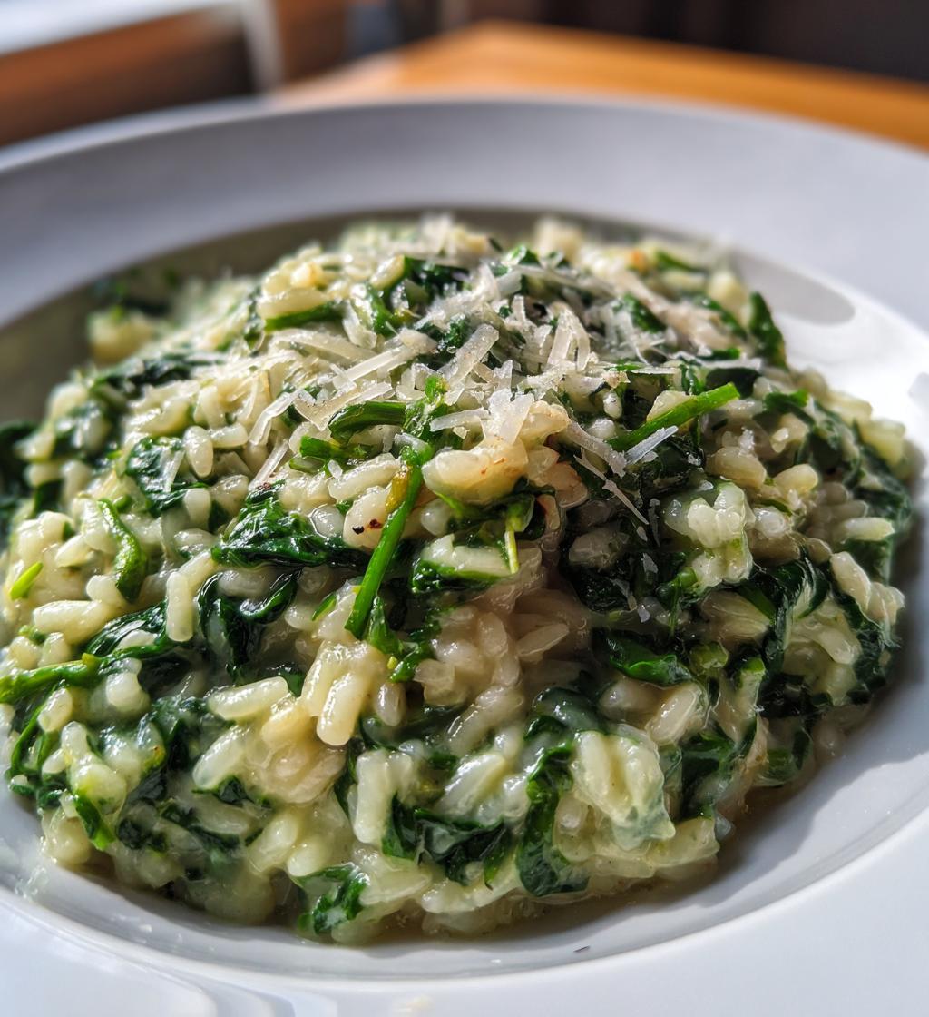 risotto ricette spinaci