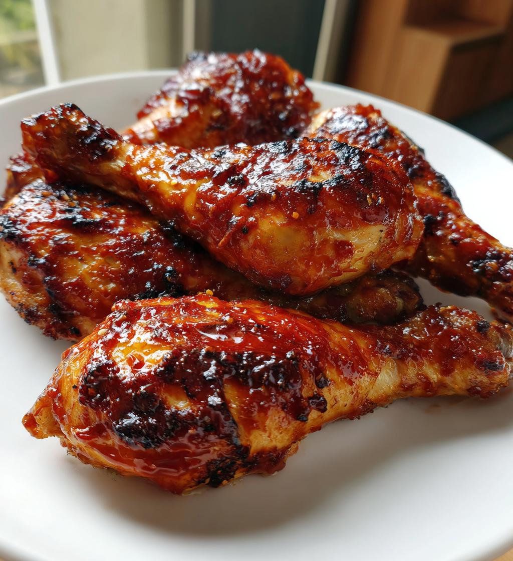 15 minute air fryer bbq chicken drumsticks - detail 1