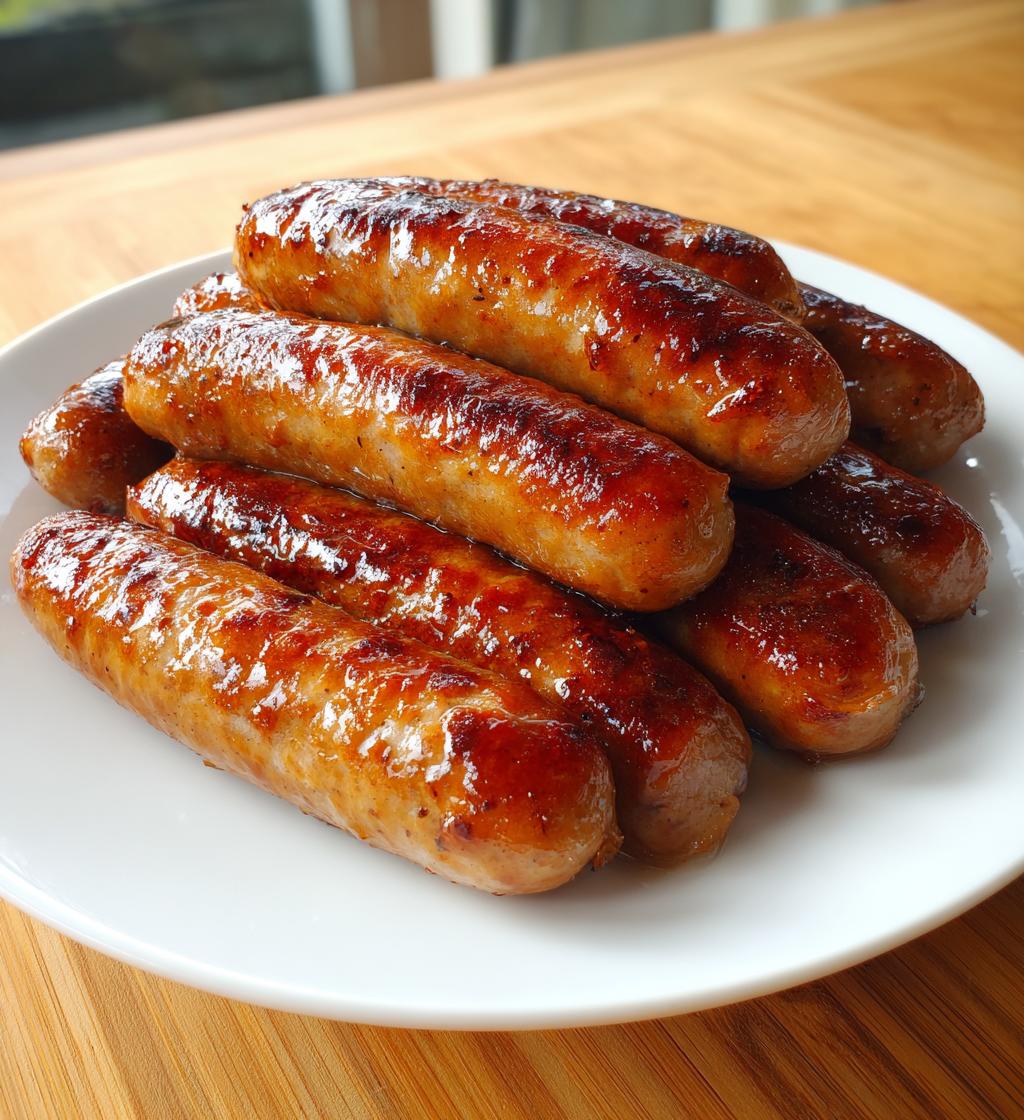 15 minute air fryer breakfast sausages recipe - detail 1