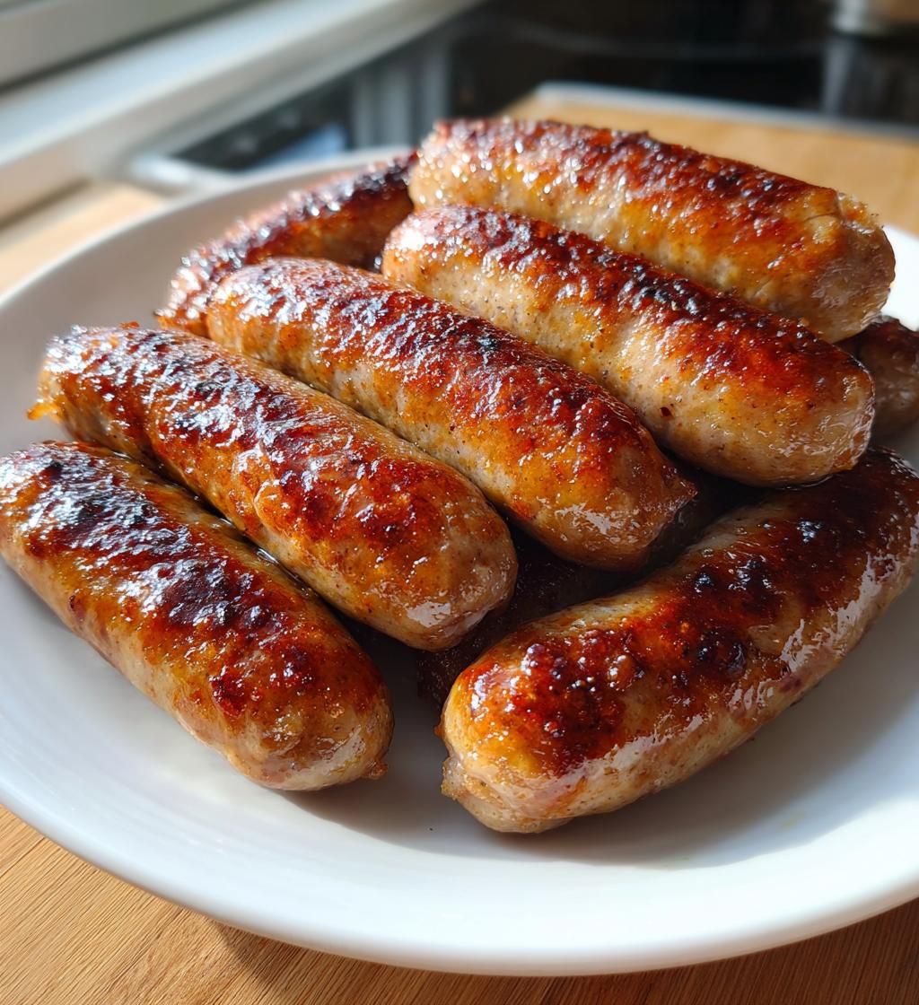 15 minute air fryer breakfast sausages recipe