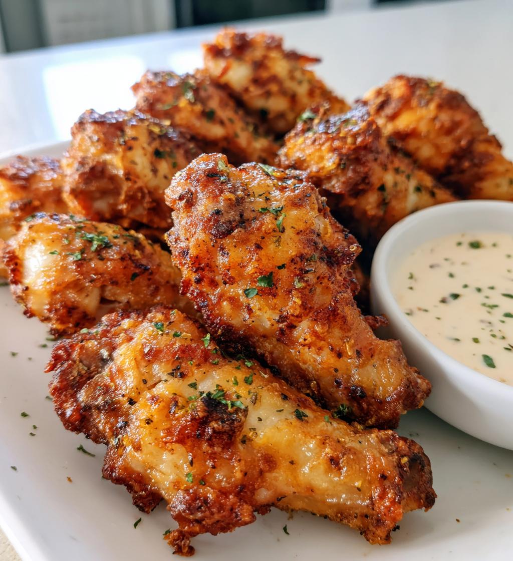15 minute air fryer chicken drumettes - detail 1