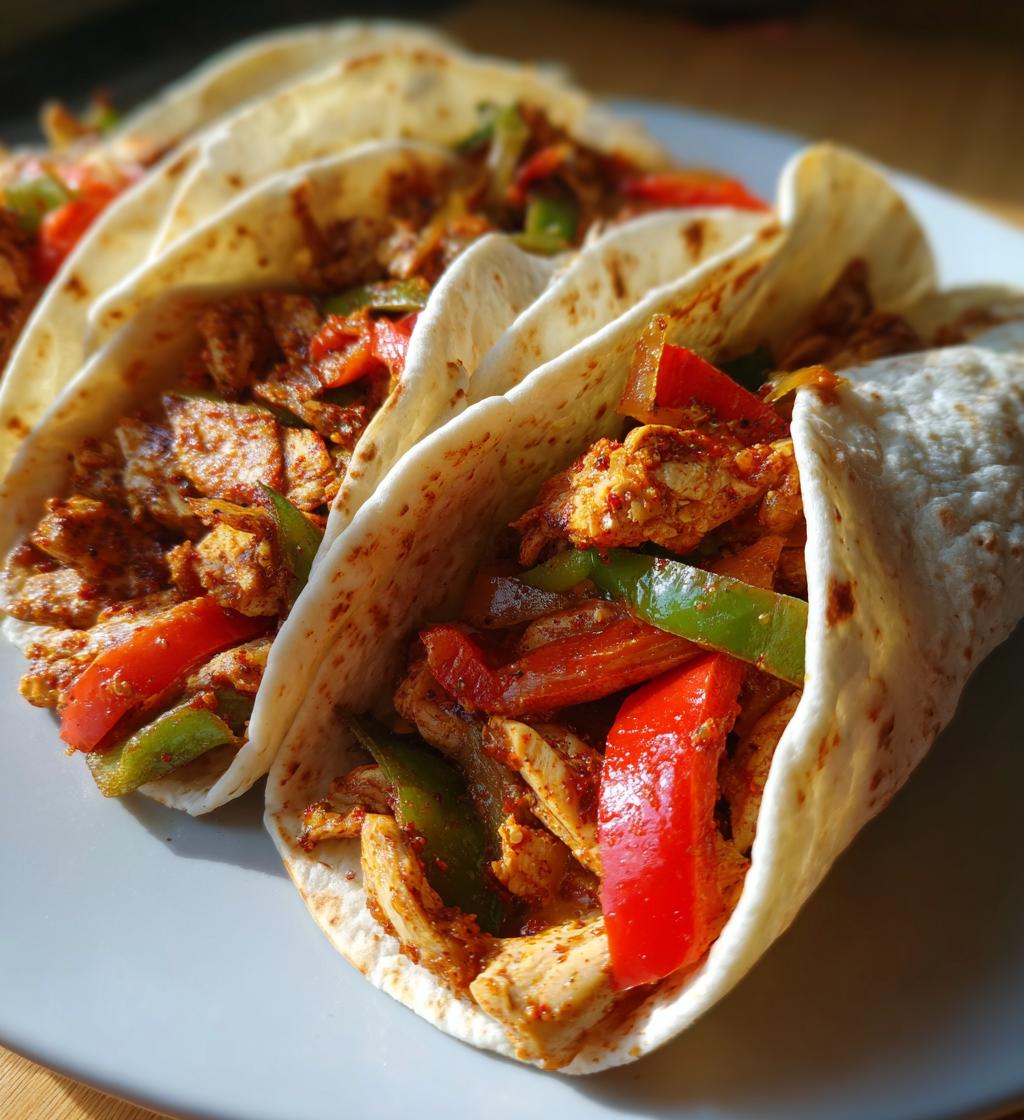 15 minute air fryer chicken fajitas - detail 1