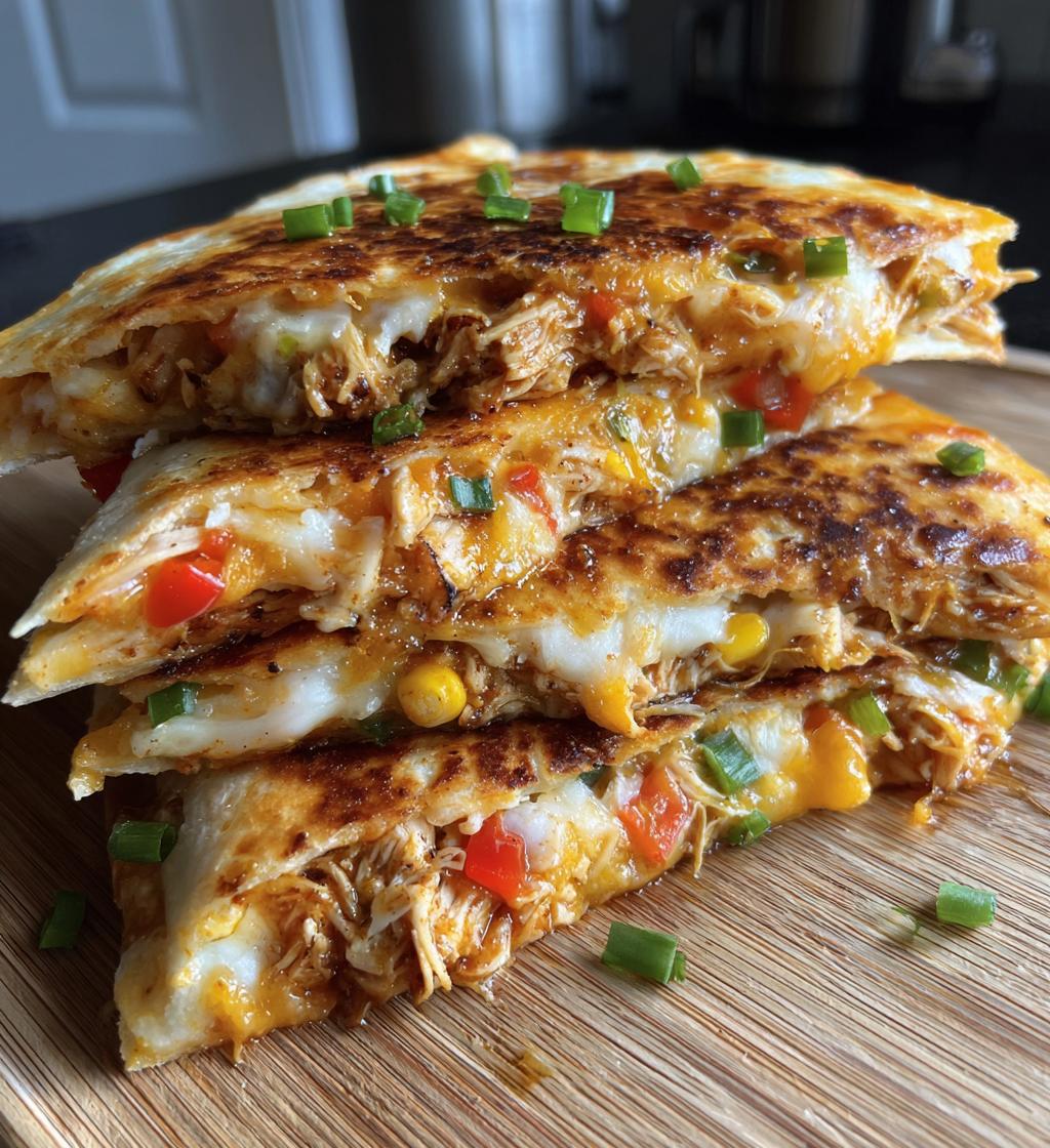 15 minute air fryer chicken quesadillas