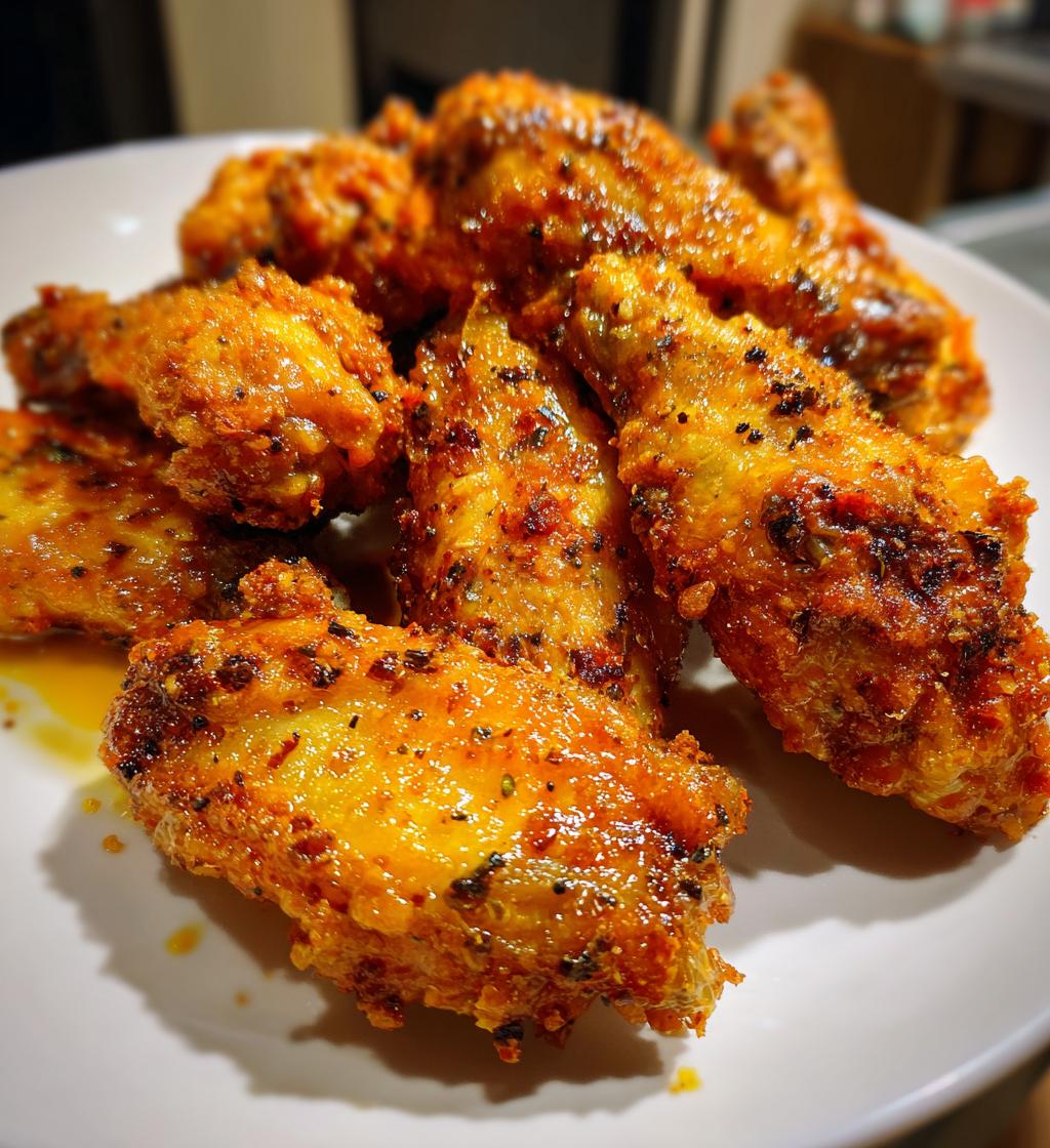 15 minute air fryer chicken wings - detail 1