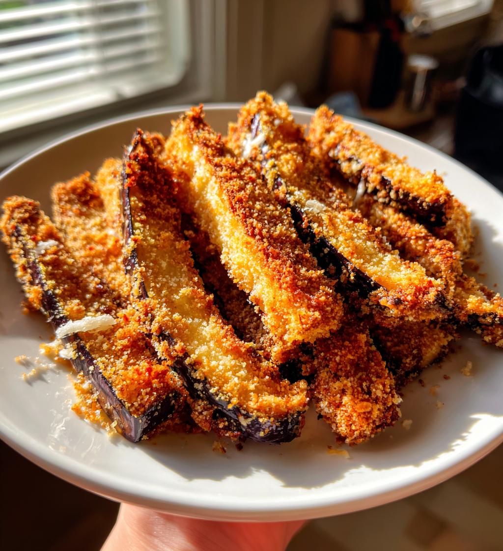 15 minute air fryer eggplant fries - detail 1