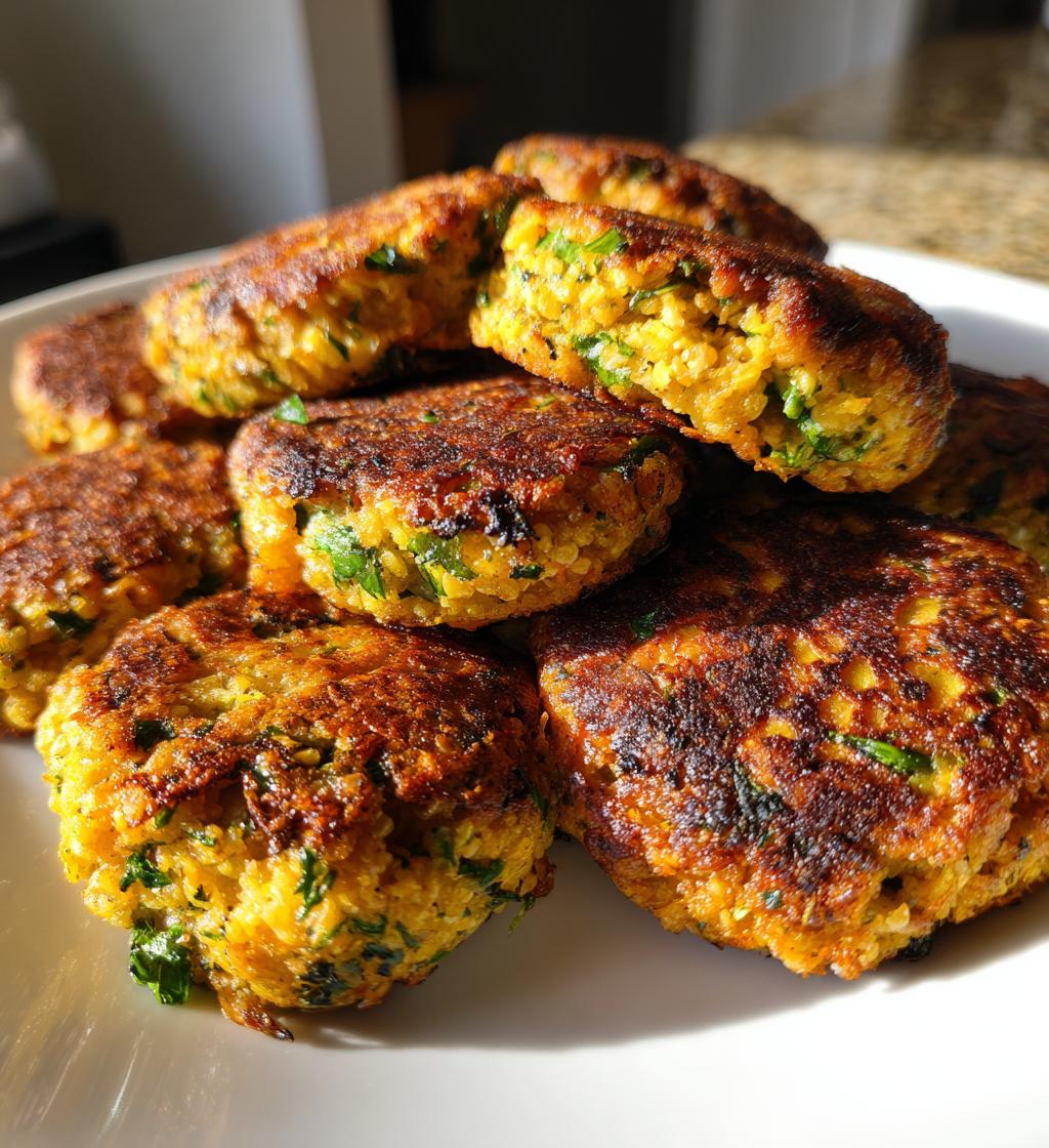 15 minute air fryer falafel patties - detail 1