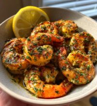 15 minute air fryer garlic butter shrimp