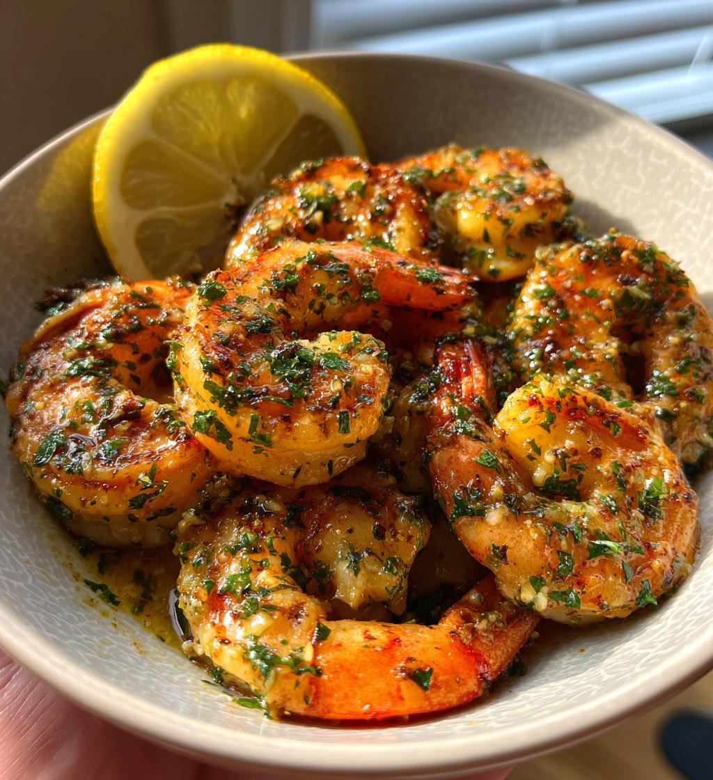 15 minute air fryer garlic butter shrimp