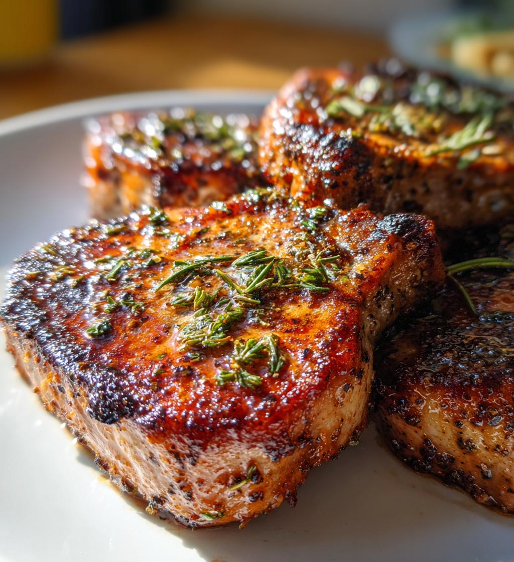15 minute air fryer pork chops - detail 1