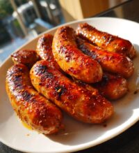 15 minute air fryer pork sausages