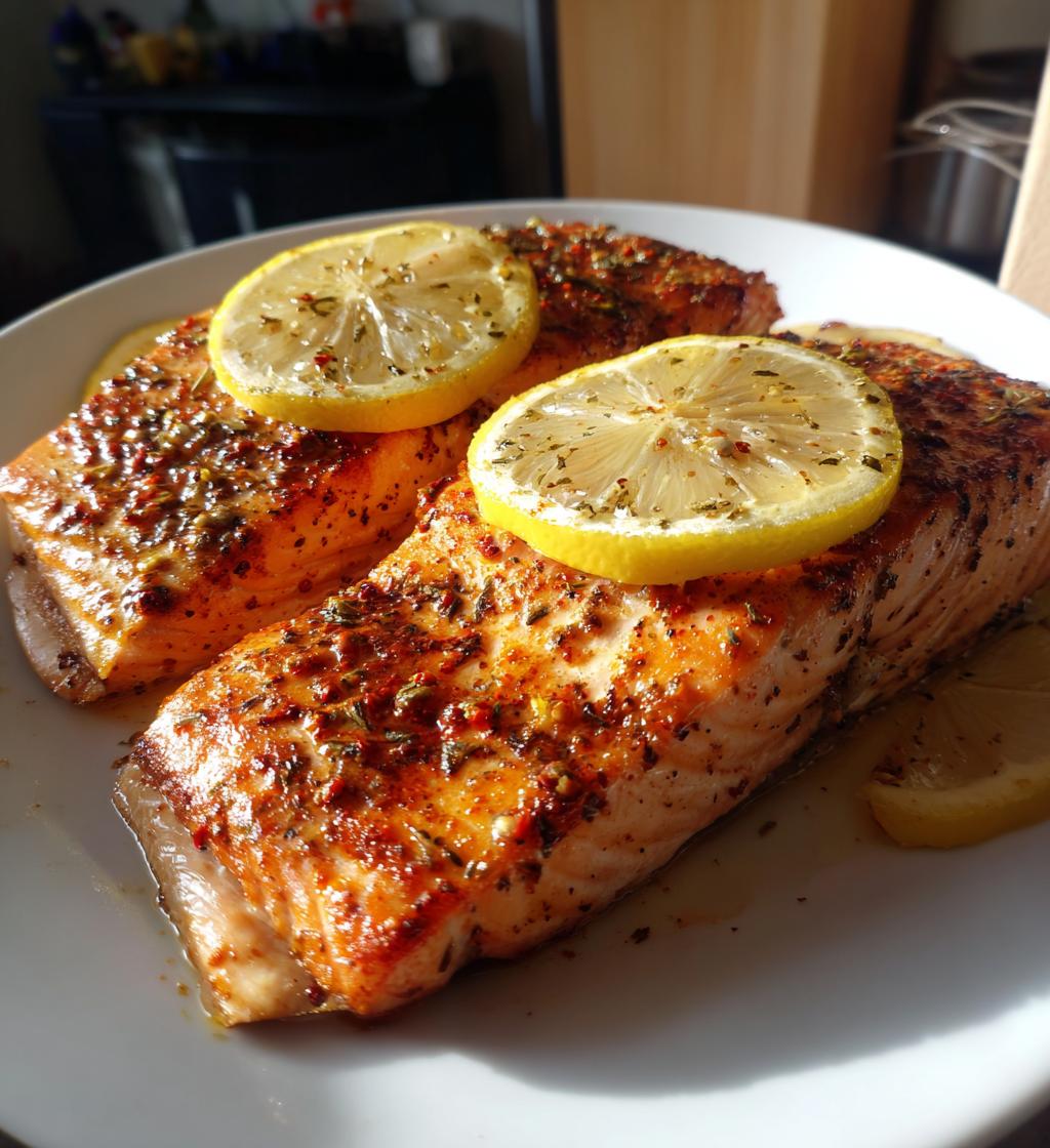 15 minute air fryer salmon fillets - detail 1