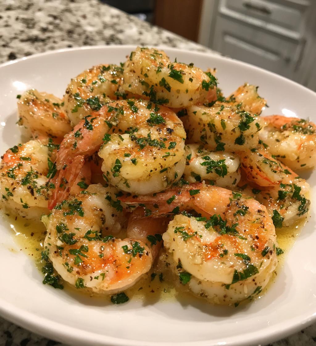 15 minute air fryer shrimp scampi recipe - detail 1