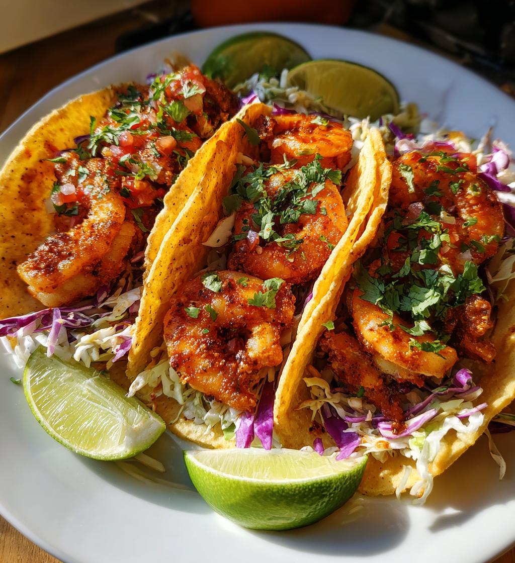 15 minute air fryer shrimp tacos - detail 1