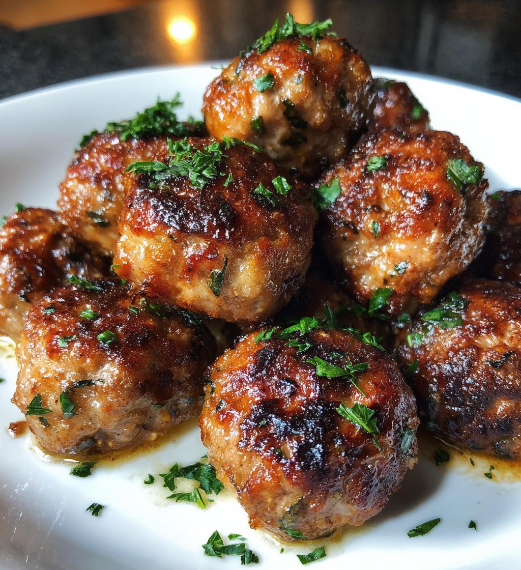 15 minute air fryer turkey meatballs