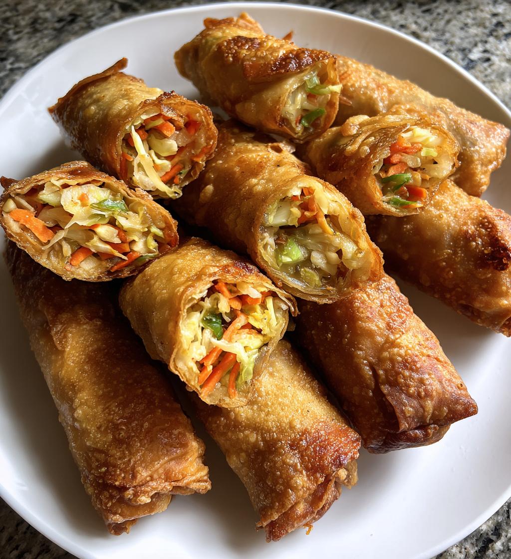 15 minute air fryer veggie egg rolls