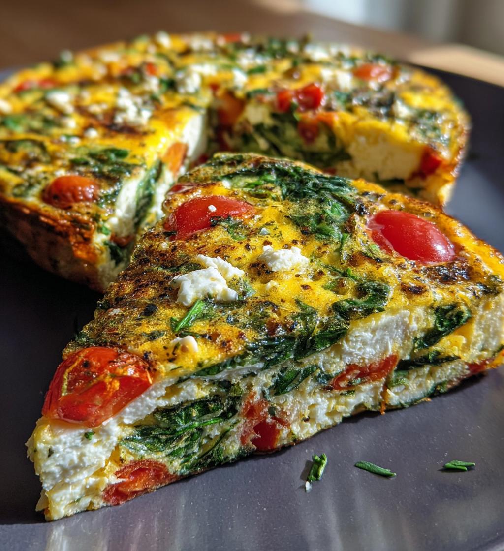 15 minute air fryer veggie frittata