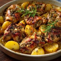 Coniglio al Forno con Patate