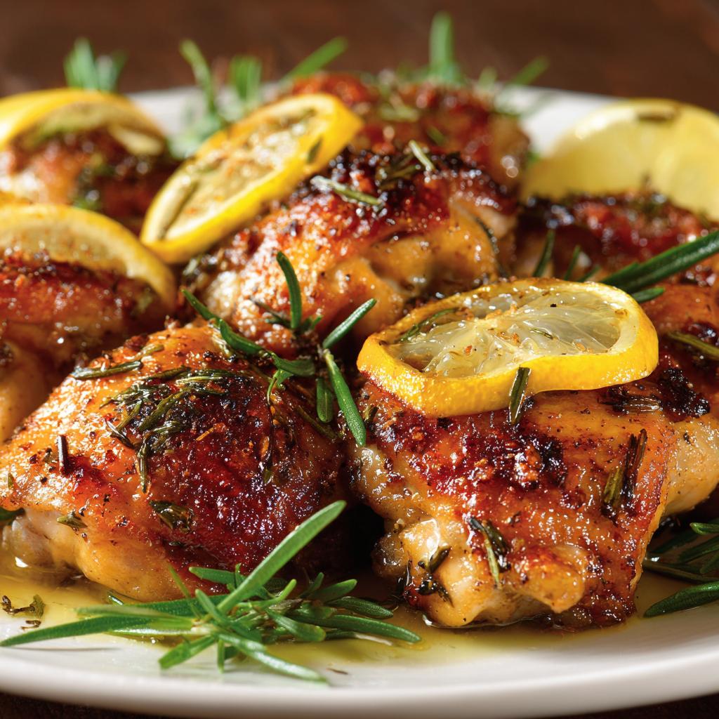 Cosce di Pollo Senza Ossa al Rosmarino