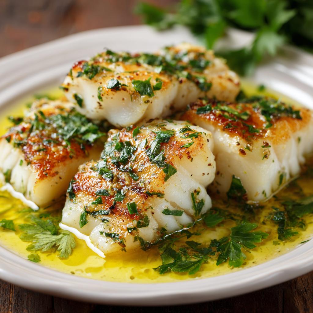 Filetti di Merluzzo con Salsa al Burro e Limone