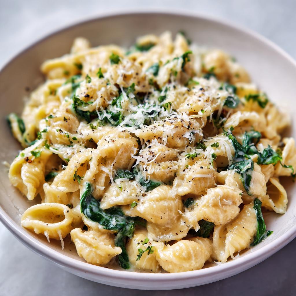 Pasta Cremosa con Spinaci e Parmigiano - detail 1