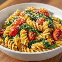 Pasta Integrale con Pomodorini e Spinaci