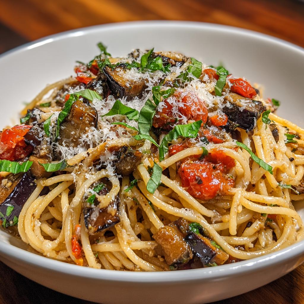 Pasta alla Melanzana - detail 1
