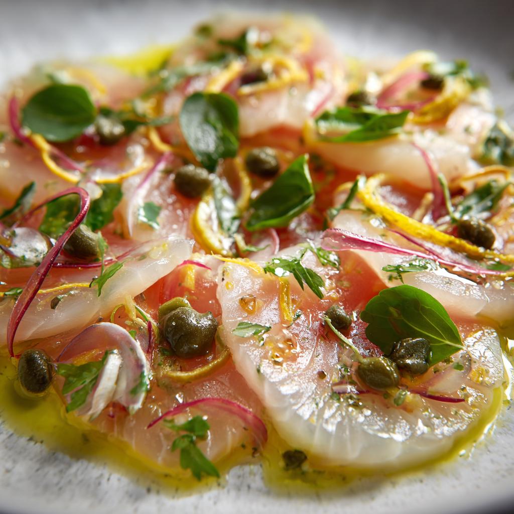 Pesce Crudo con Erbe Fresche
