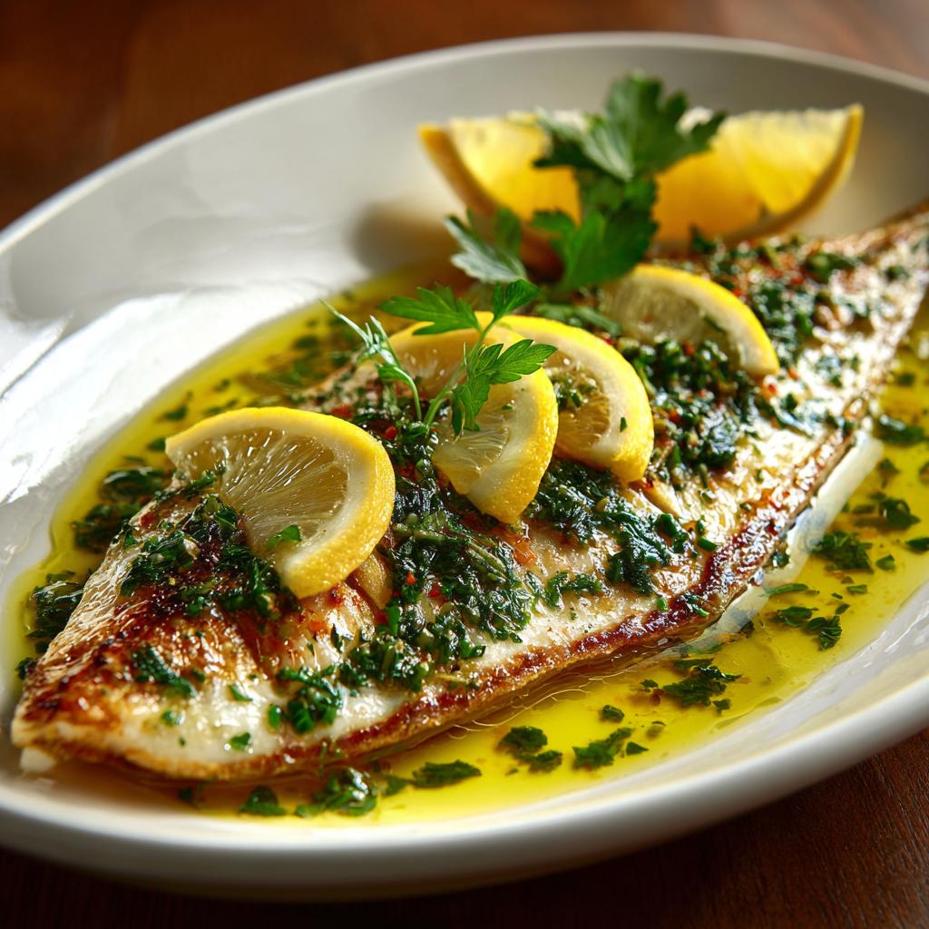 Pesce Ombra Marinato al Limone e Erbe Fresche