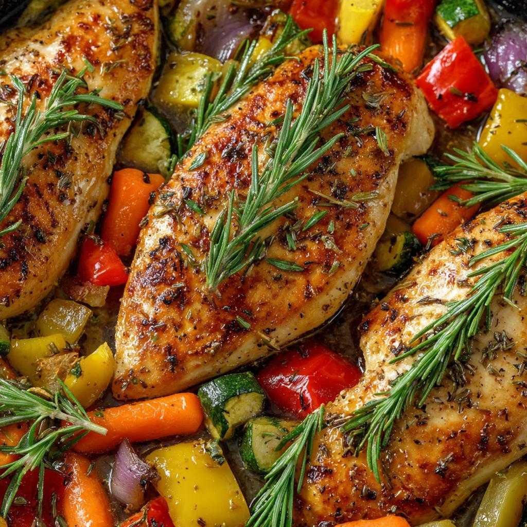Pollo al Limone con Verdure Arrostite