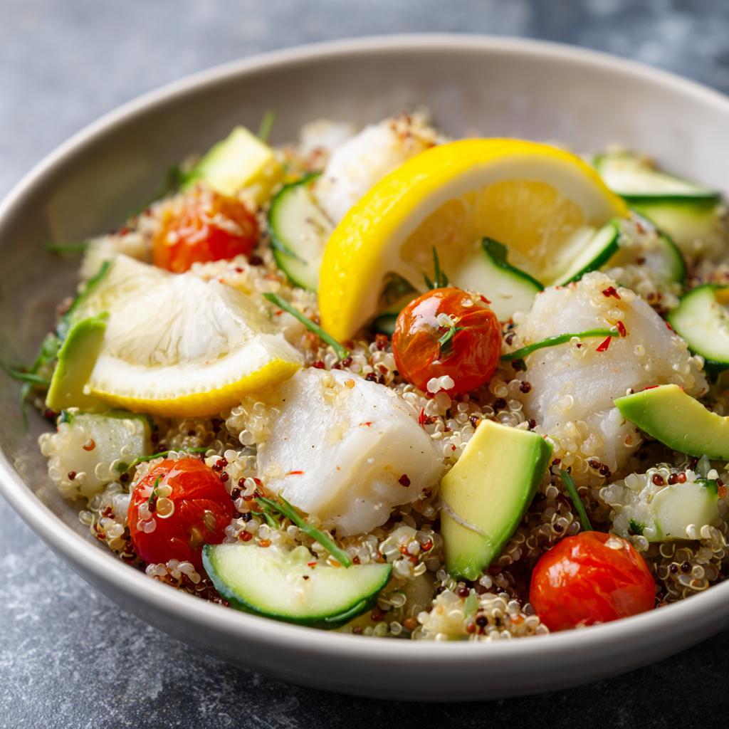 Quinoa Fish Bowl - detail 1