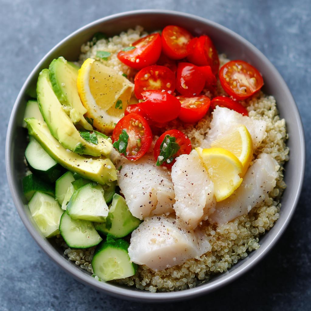 Quinoa Fish Bowl