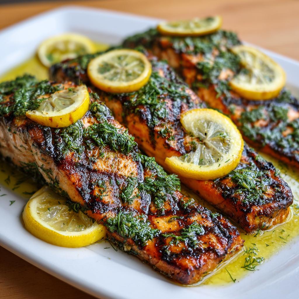 Salmone alla Griglia con Erbe e Limone - detail 1