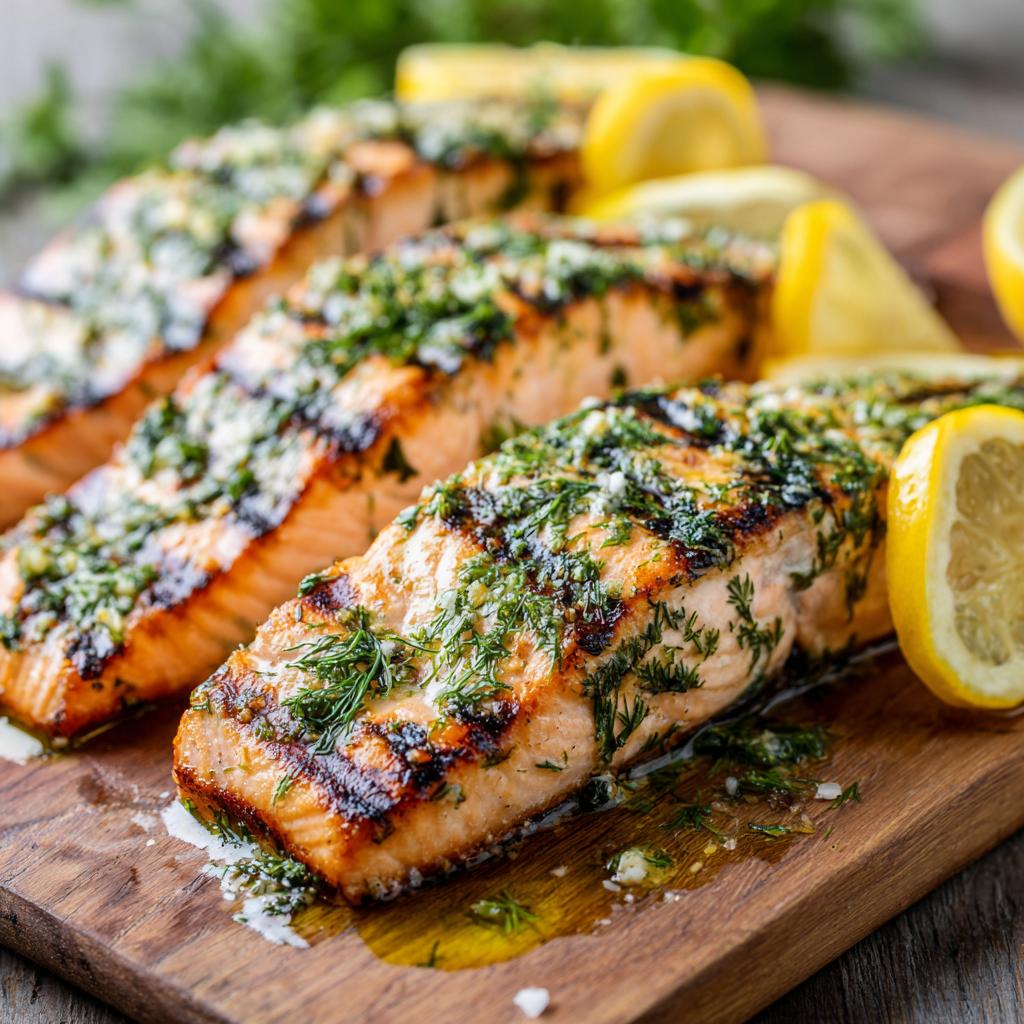 Salmone alla Griglia con Erbe e Limone