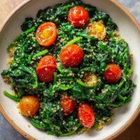 Spinaci Sauté con Quinoa