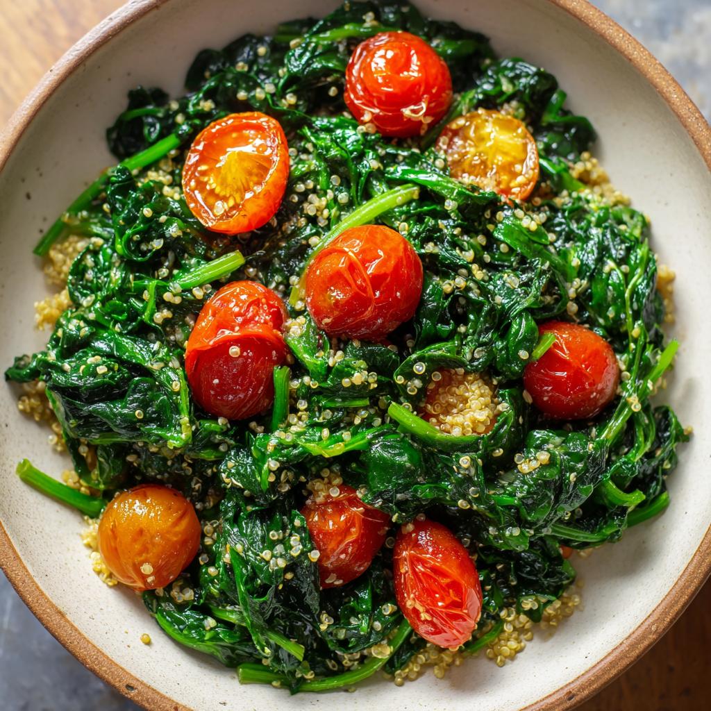 Spinaci Sauté con Quinoa