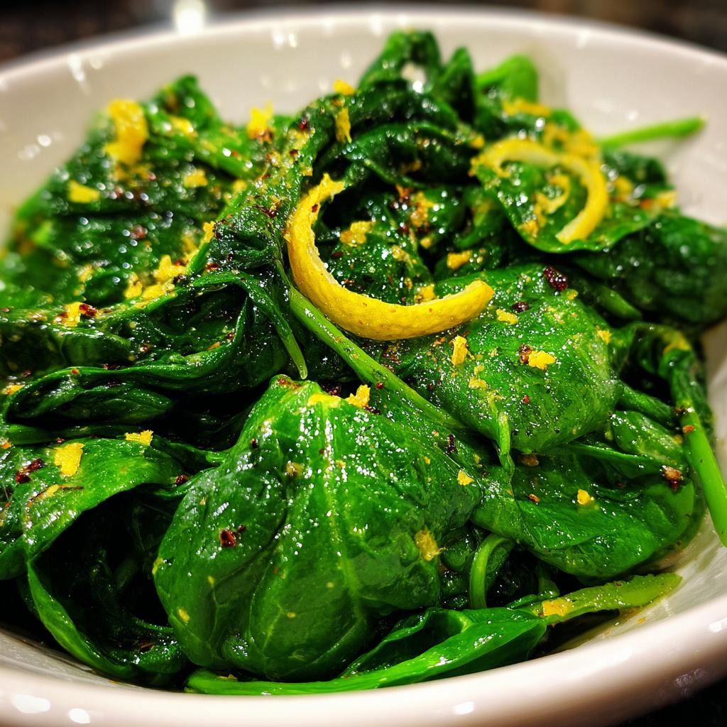 Spinaci Sautéed con Aglio e Limone - detail 1