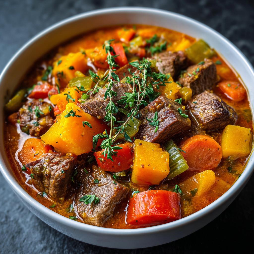 Stufato di Zucca e Carne