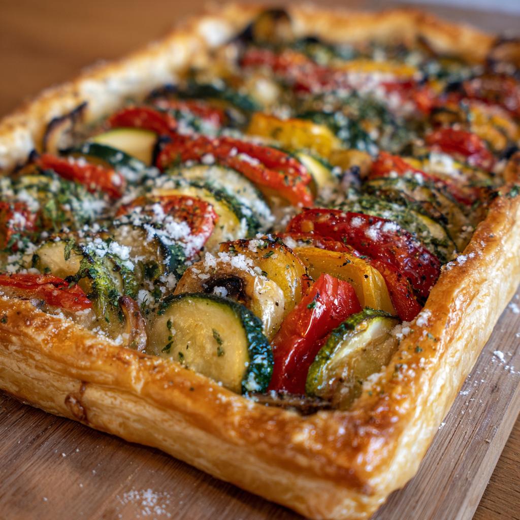 Torta di Pasta Sfoglia con Verdure - detail 1