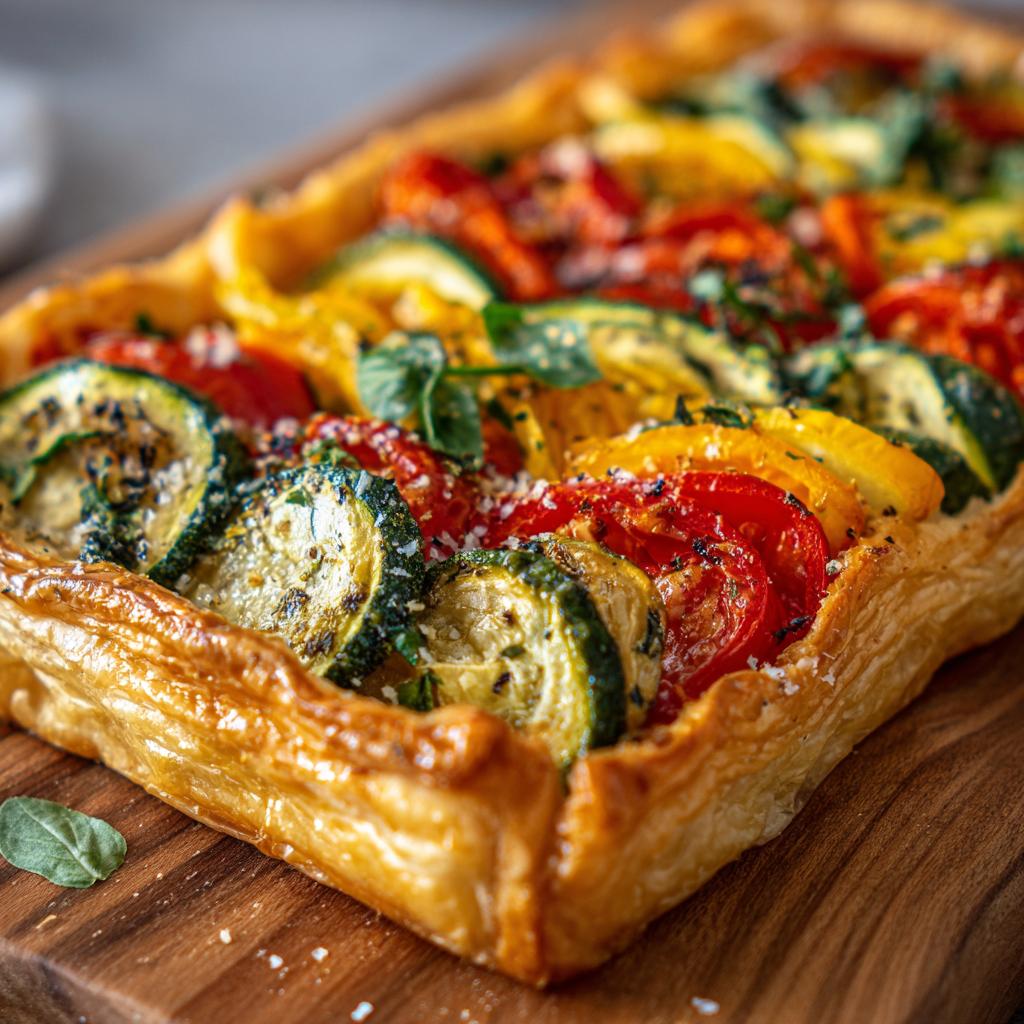 Torta di Pasta Sfoglia con Verdure