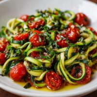 Zucchine Fit con Pomodorini e Basilico