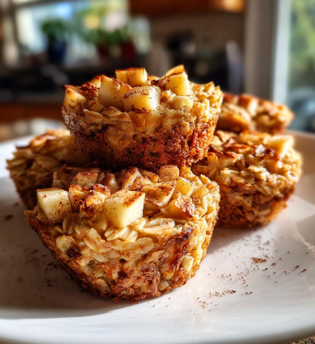 air fryer apple cinnamon oatmeal cups