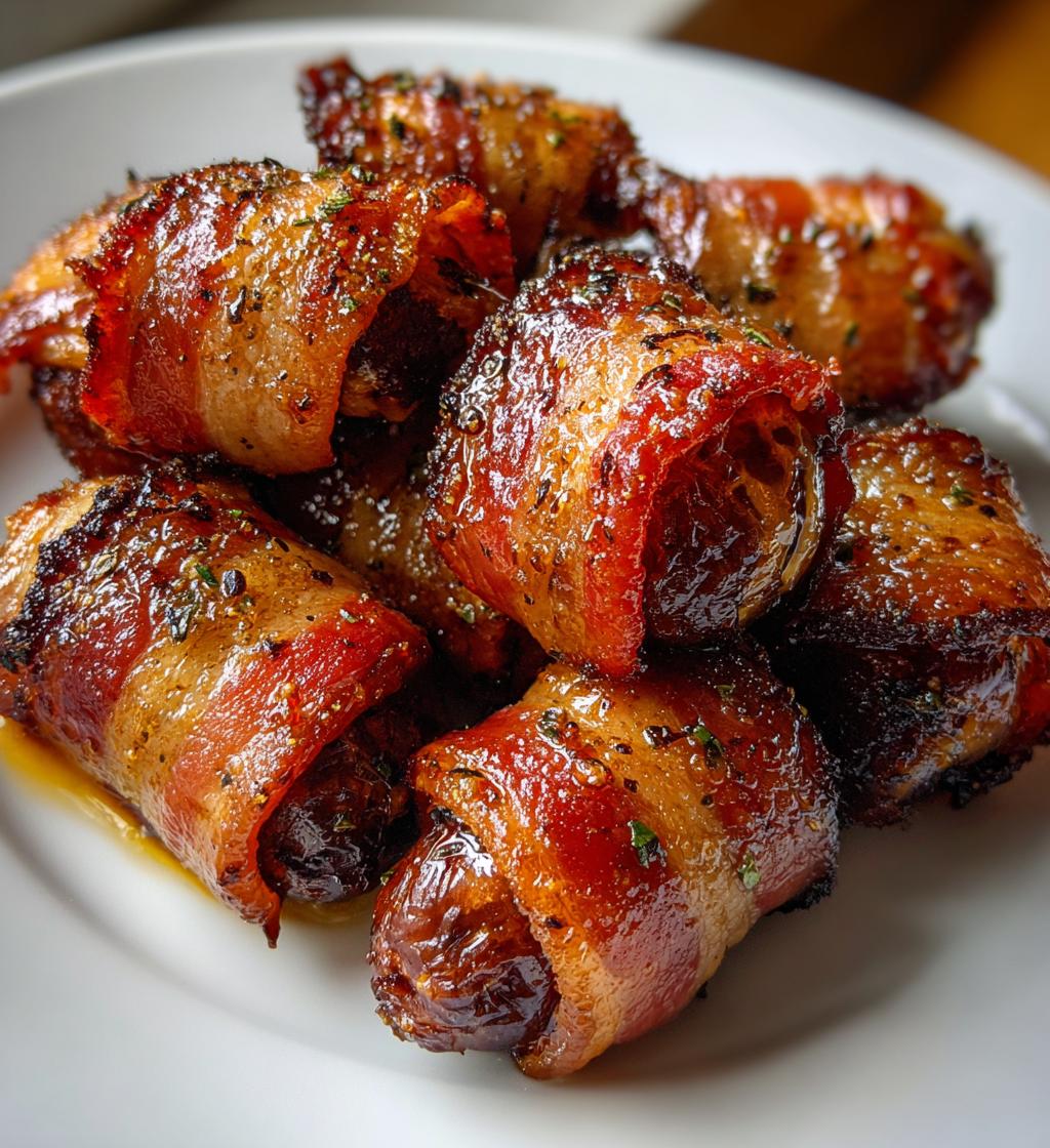 air fryer bacon wrapped dates recipe - detail 1