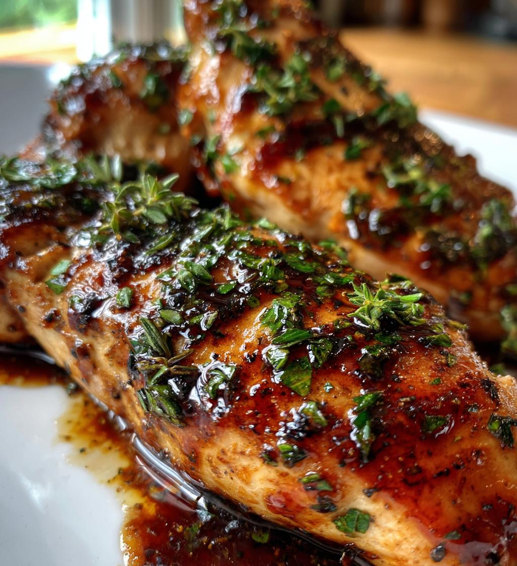 air fryer balsamic glazed chicken breast recipe - detail 1