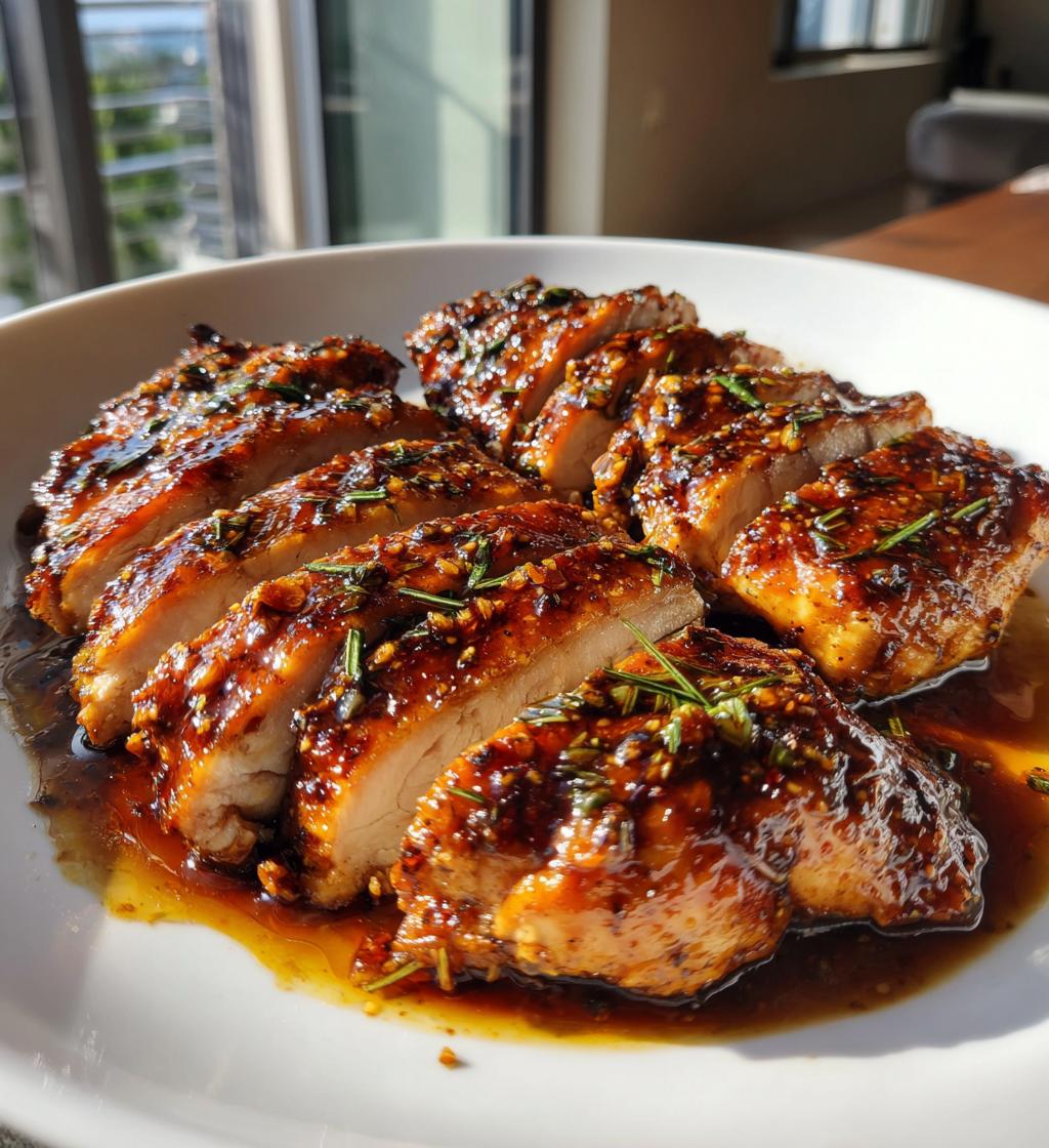 air fryer balsamic glazed chicken fillet recipe - detail 1