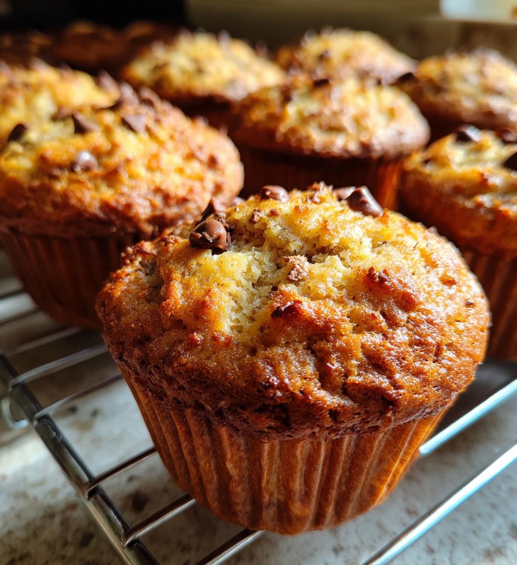 air fryer banana bread muffins - detail 1