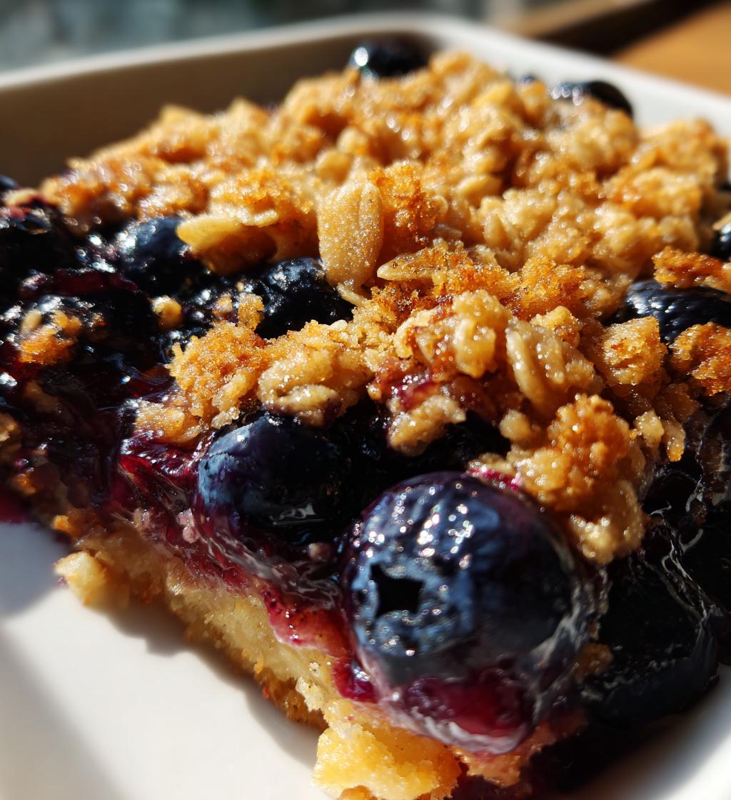 air fryer blueberry crisp delicious dessert recipe - detail 1