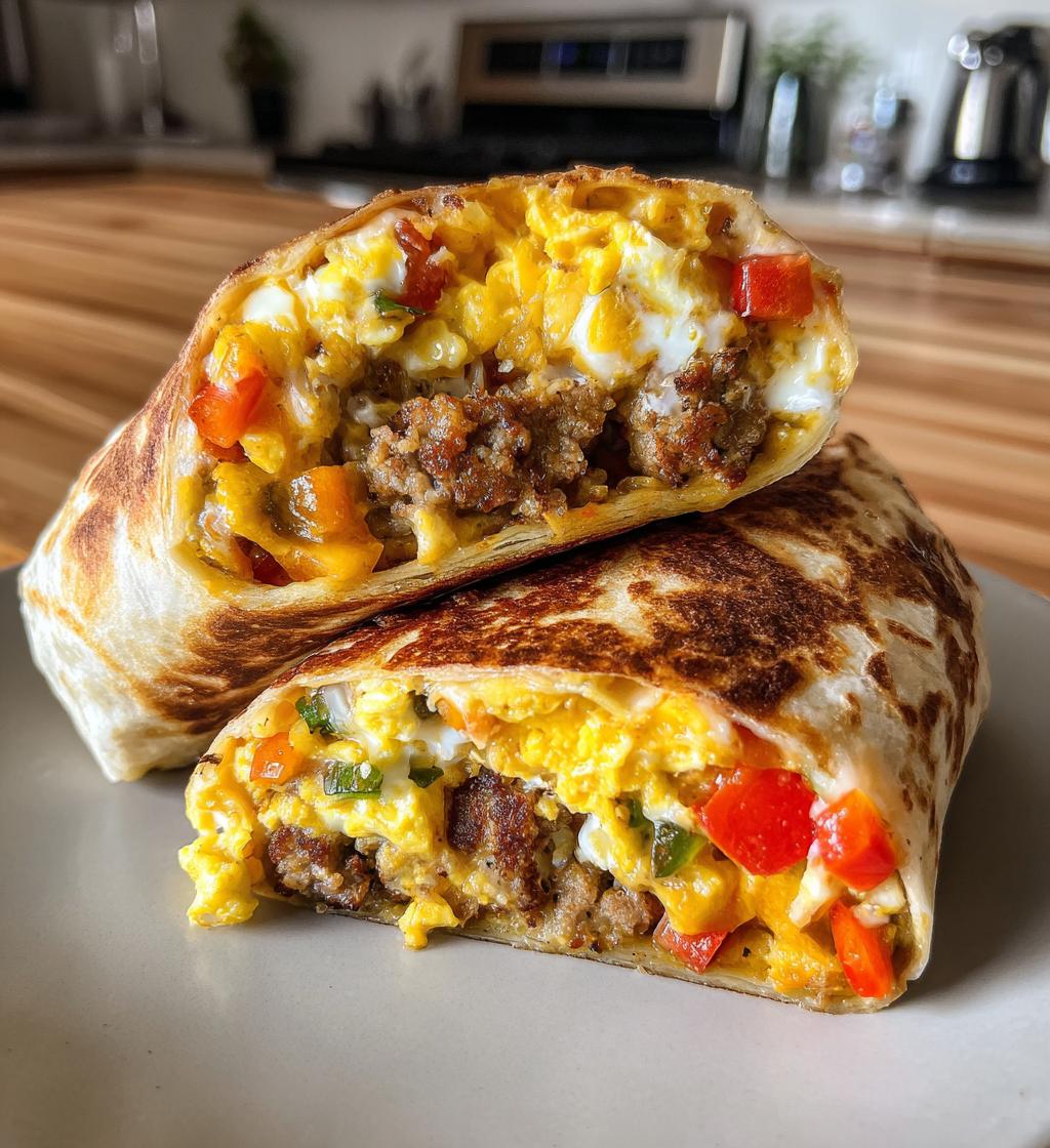 air fryer breakfast burritos - detail 1